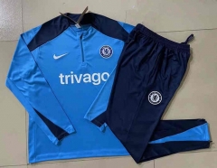2024-2025 Chelsea Lake Blue Thailand Soccer Tracksuit Uniform -815