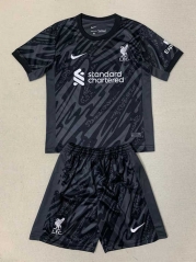 2024-2025 Liverpool Goalkeeper Grey&Black Soccer Uniform-AY