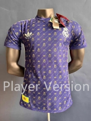 Player Version 2024-2025 Real Madrid Jointly Designed Purple Thailand Soccer Jersey AAA-518