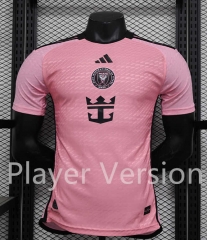 (S-4XL) Player Version 2024-2025 Inter Miami CF Home Pink Thailand Soccer Jersey AAA-888