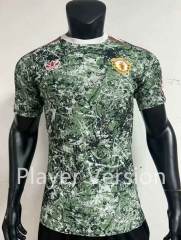 Player Version 2024-2025 Manchester United Jointly-designed Green Soccer Jersey AAA-1506