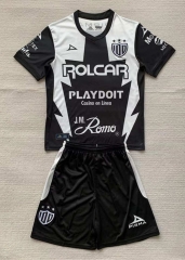 2023-2024 Club Necaxa Away Black&White Soccer Uniform-AY