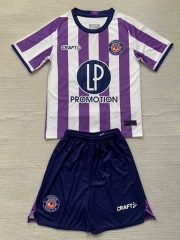 2023-2024 Toulouse Home White&Purple Soccer Uniform-AY