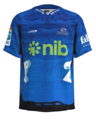 2024 Blues Home Blue Thailand Rugby Shirt