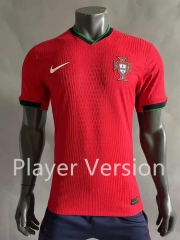Player Version 2024-2025 Portugal Home Blue Thailand Soccer Jersey AAA-518