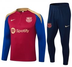 2024-2025 Barcelona Red Thailand Soccer Tracksuit Uniform-411