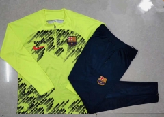 2023-2024 Barcelona Fluorescent Green Thailand Soccer Tracksuit Uniform-815