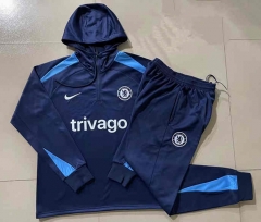 2024-2025 Chelsea Royal Blue Thailand Soccer Tracksuit Uniform With Hat-815