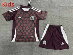 2024-2025 Mexico Home Red Kids/Youth Soccer Uniform-1506