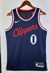 2025 Los Angeles Clippers Navy blue #0 NBA Jersey-311