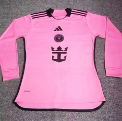 2024-2025 Inter Miami CF Home Pink LS Thailand Soccer Jersey AAA-4130