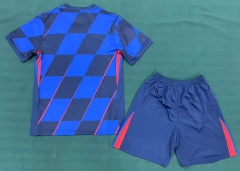 2024-2025 Croatia Away Blue Soccer Uniform-6748