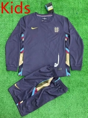 2024-2025 England Home White LS Kids/Youth Soccer Uniform-5177