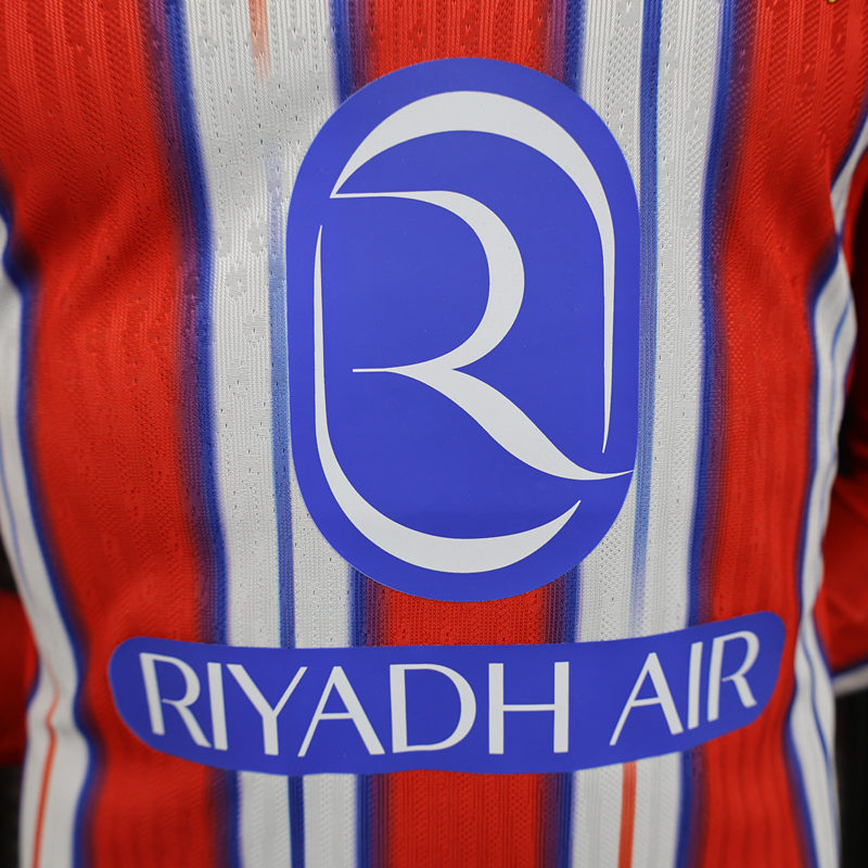 Player Version 2024-2025 Atletico Madrid Home Red&White LS Thailand Soccer Jersey AAA-888