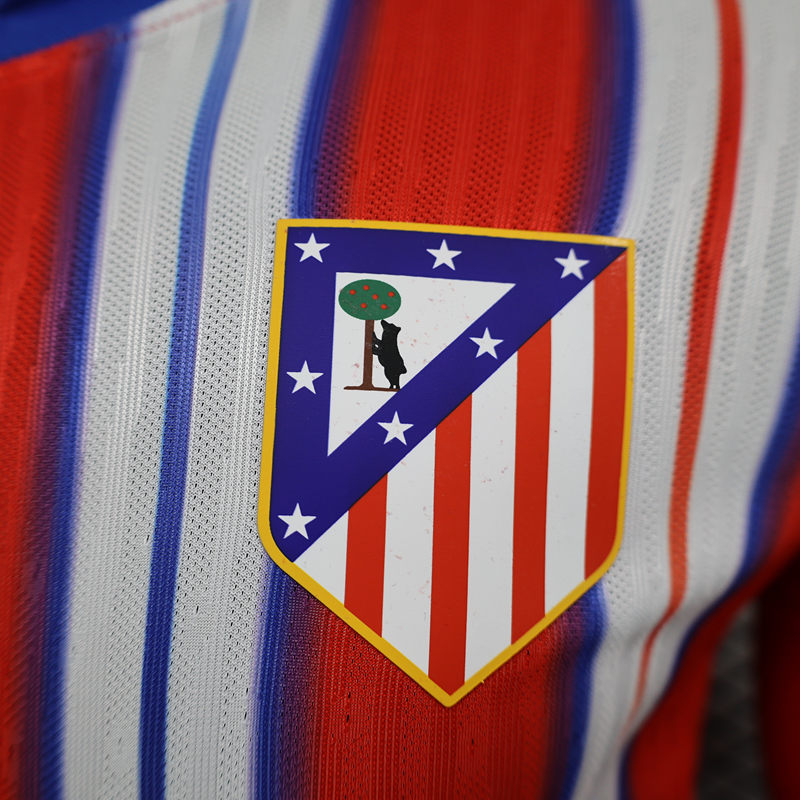 Player Version 2024-2025 Atletico Madrid Home Red&White LS Thailand Soccer Jersey AAA-888