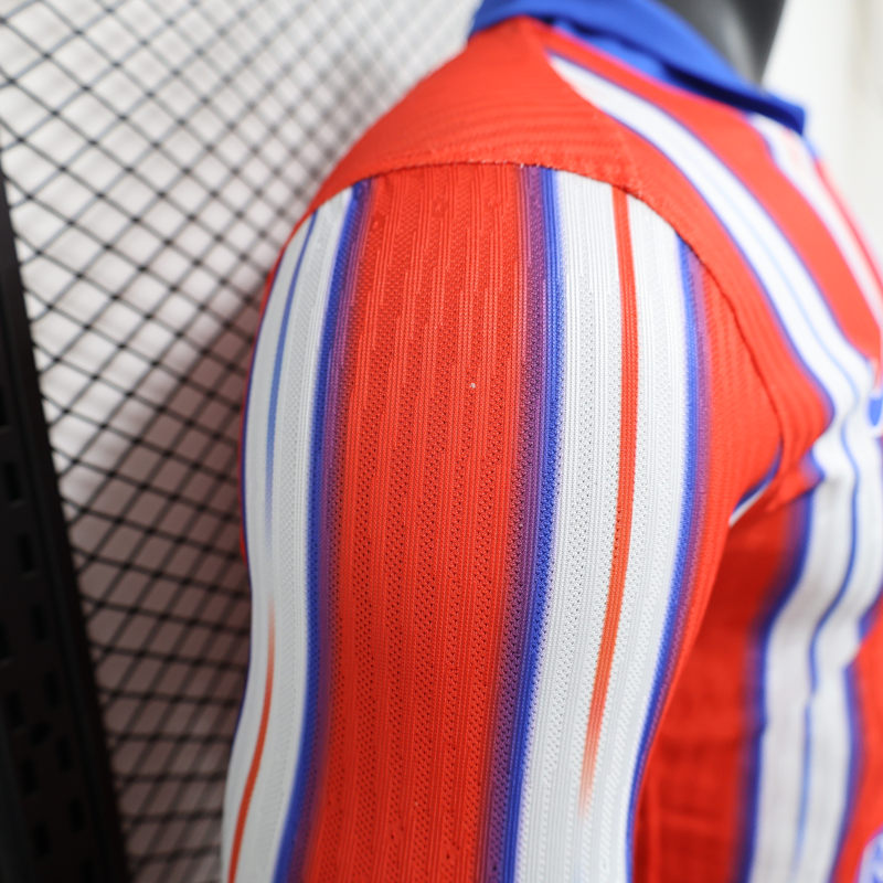 Player Version 2024-2025 Atletico Madrid Home Red&White LS Thailand Soccer Jersey AAA-888