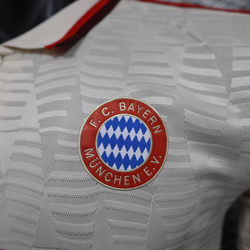 Player Version 2024-2025 Bayern München 2nd Away Beige LS Thailand Soccer Jersey AAA-888