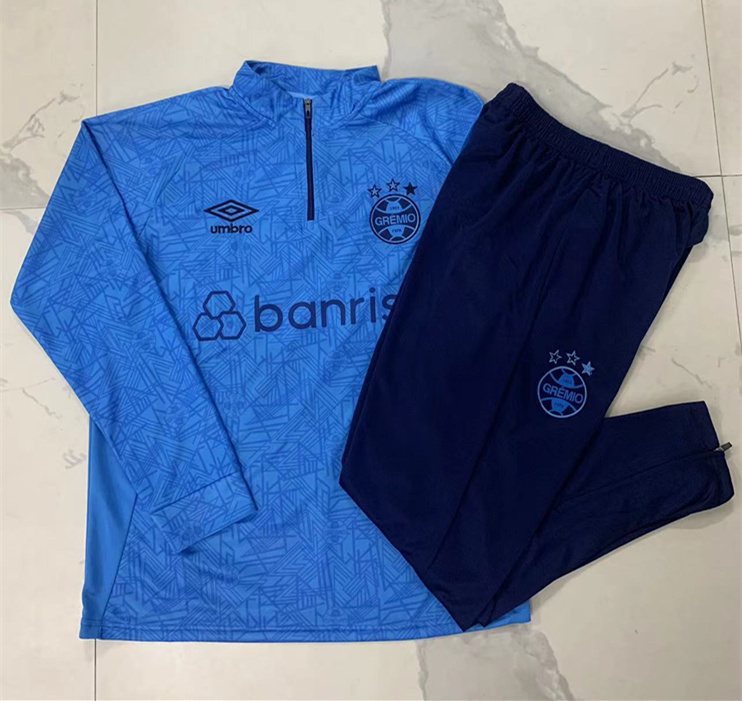 2024-2025 Grêmio FBPA Laker Blue Thailand Soccer Tracksuit-815