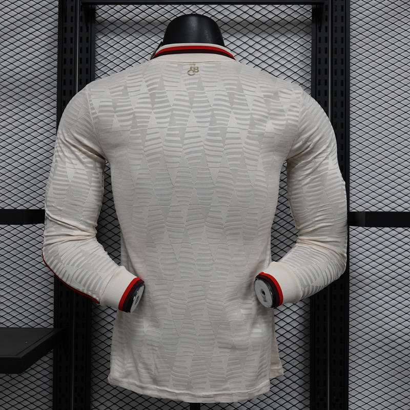 Player Version 2024-2025 Bayern München 2nd Away Beige LS Thailand Soccer Jersey AAA-888