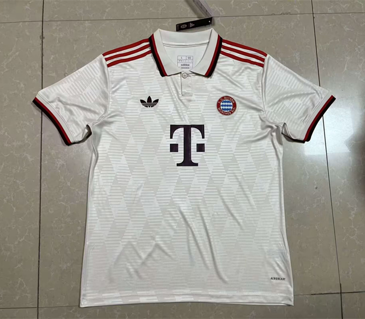 （S-4XL）2024-2025 Bayern München 2nd Away Beige Thailand Soccer Jersey AAA-818