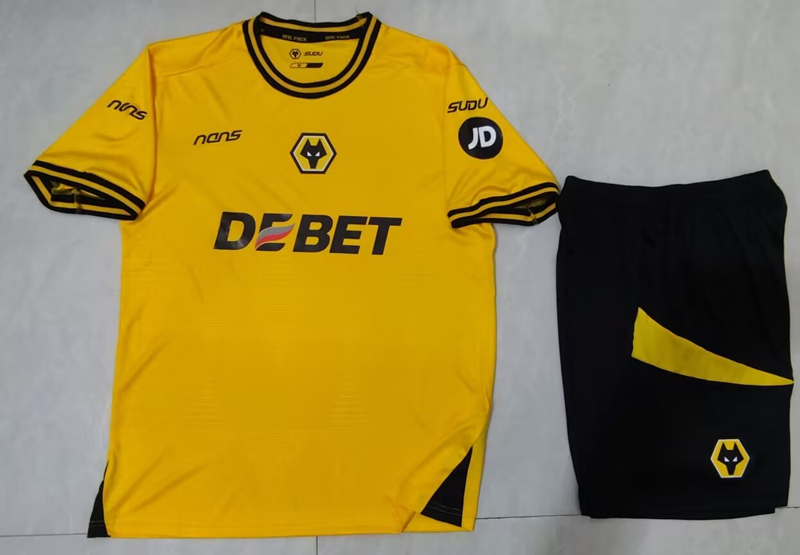 （S-4XL）2024-2025 Wolverhampton Wanderers Home Yellow Soccer Uniform-718