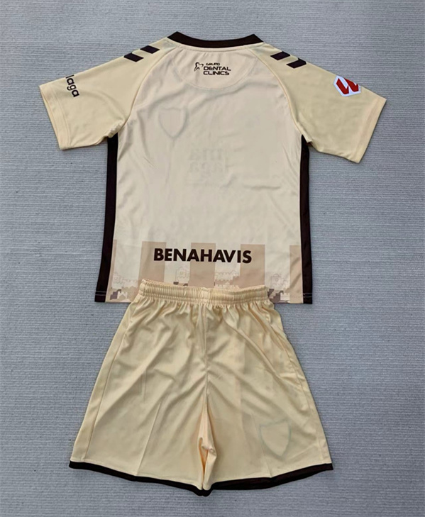 2024-2025 Málaga CF 2nd Away Beige Soccer Unifrom-AY