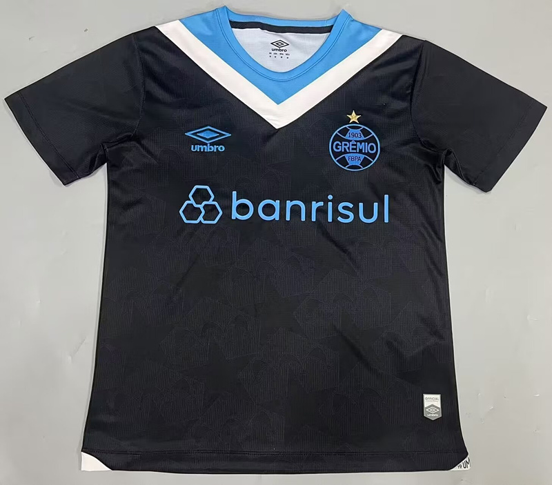 (S-4XL) 2024-2025 Grêmio FBPA 2nd Away Black Thailand Soccer Jersey AAA-908