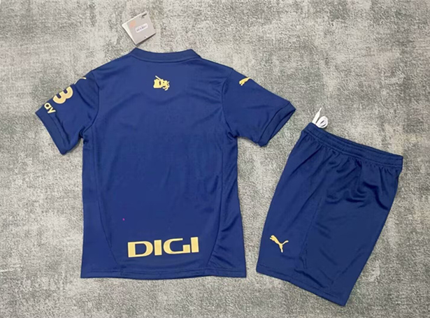2024-2025 Deportivo Alavés 2nd Away Royal Blue Kids/Youth Soccer Uniform-9070