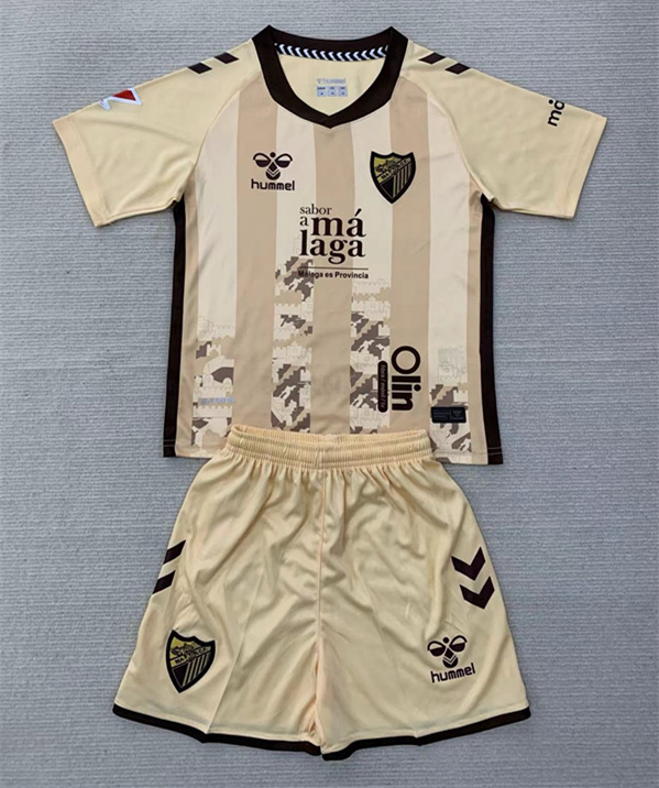 2024-2025 Málaga CF 2nd Away Beige Soccer Unifrom-AY
