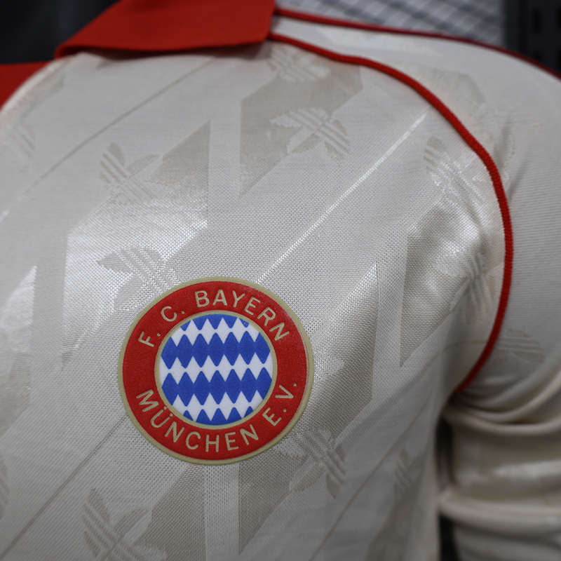 Player Version 2024-2025 Retro Version Bayern München Beige LS Thailand Soccer Jersey AAA-888