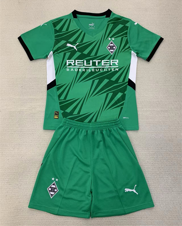 2024-2025 Borussia Mönchengladbach Away Green Soccer Uniform-AY