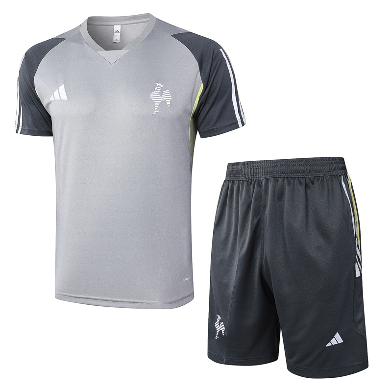 2024-2025 Atlético Mineiro Light Gray Short-Sleeve Thailand Soccer Tracksuit-815