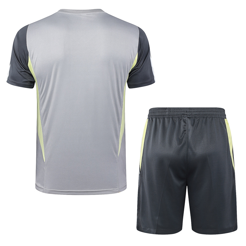 2024-2025 Atlético Mineiro Light Gray Short-Sleeve Thailand Soccer Tracksuit-815