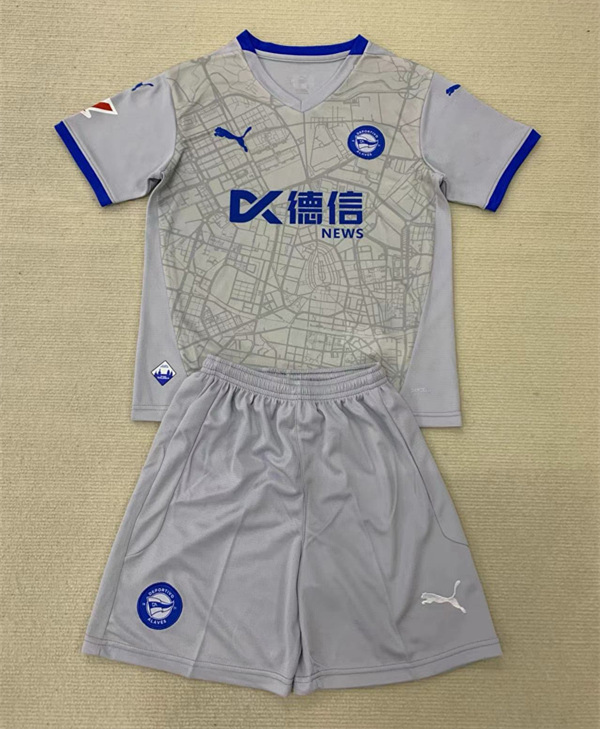 2024-2025 Deportivo Alavés Away Gray Soccer Uniform-AY