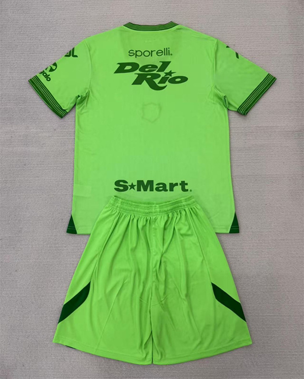 2025-26 Juárez FC Home Green Soccer kids Uniform-AY