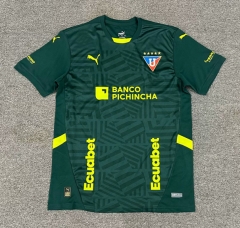 （s-4xl）2025-26 Liga Deportiva Universitaria 2nd Away Green Thailand Soccer Jersey AAA-512