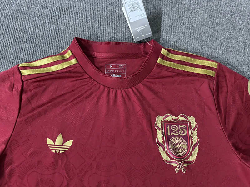 125th Anniversary Edition Bayern München Red Soccer Uniform-6748