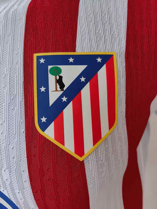 Player Version 2025-26 Atletico Madrid Home Red&White LS Thailand Soccer Jersey AAA-5634