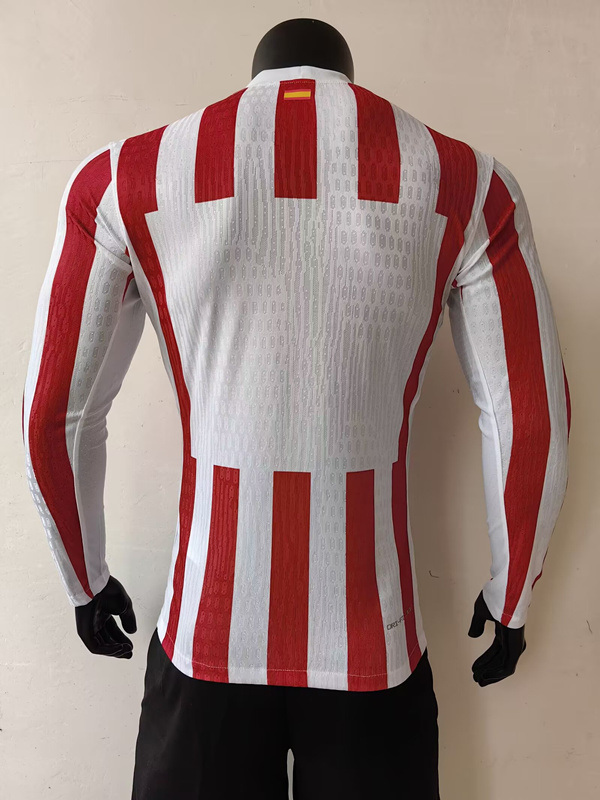 Player Version 2025-26 Atletico Madrid Home Red&White LS Thailand Soccer Jersey AAA-5634