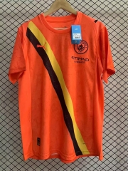 (S-4XL) 2025-26 Manchester City 2nd Away Orange Soccer Jersey AAA-4855