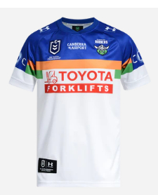 (S-7XL) 2026 Raiders Away White&Blue Thailand Rugby Jersey