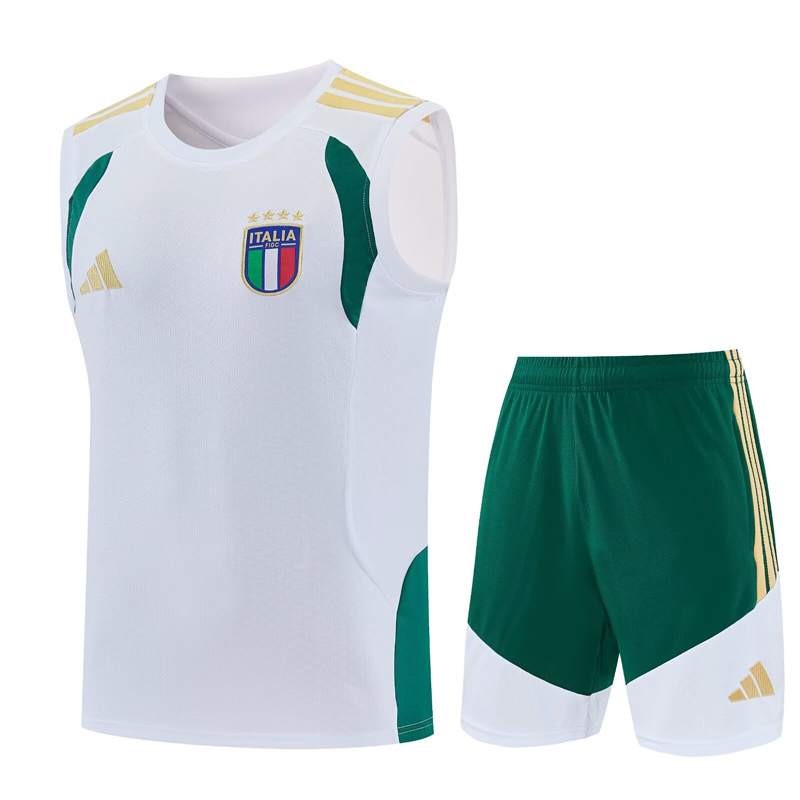 26-27 Italy White Vest Thailand Soccer Uniform-4627