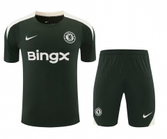 26-27 Chelsea Dark Green Thailand Soccer Short-Sleeve Uniform-418