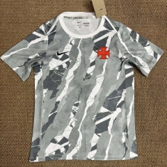 (S-4XL) 26-27 CR Vasco da Gama Light Grey Thailand Training Soccer Jersey AAA-6149