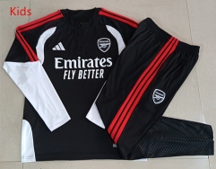 26-27 Arsenal Black Kids/Youth Soccer Tracksuit -815