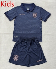 26-27 Ecuador Away Royal Blue Kid/Youth Soccer Uniform-AY