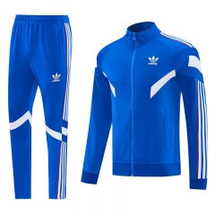26-27 Adidas Color Blue Thailand Soccer Jacket Uniform-LH