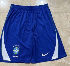26-27 Brazil  Home Blue Thailand Soccer Shorts-5929