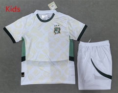 26-27 Cote d'Ivoire Away White Kids/Youth Soccer Uniform-5926