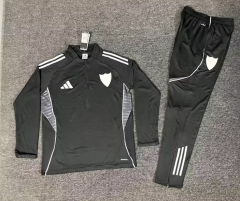 26-27 Sevilla Black Thailand Soccer Tracksuit -5303